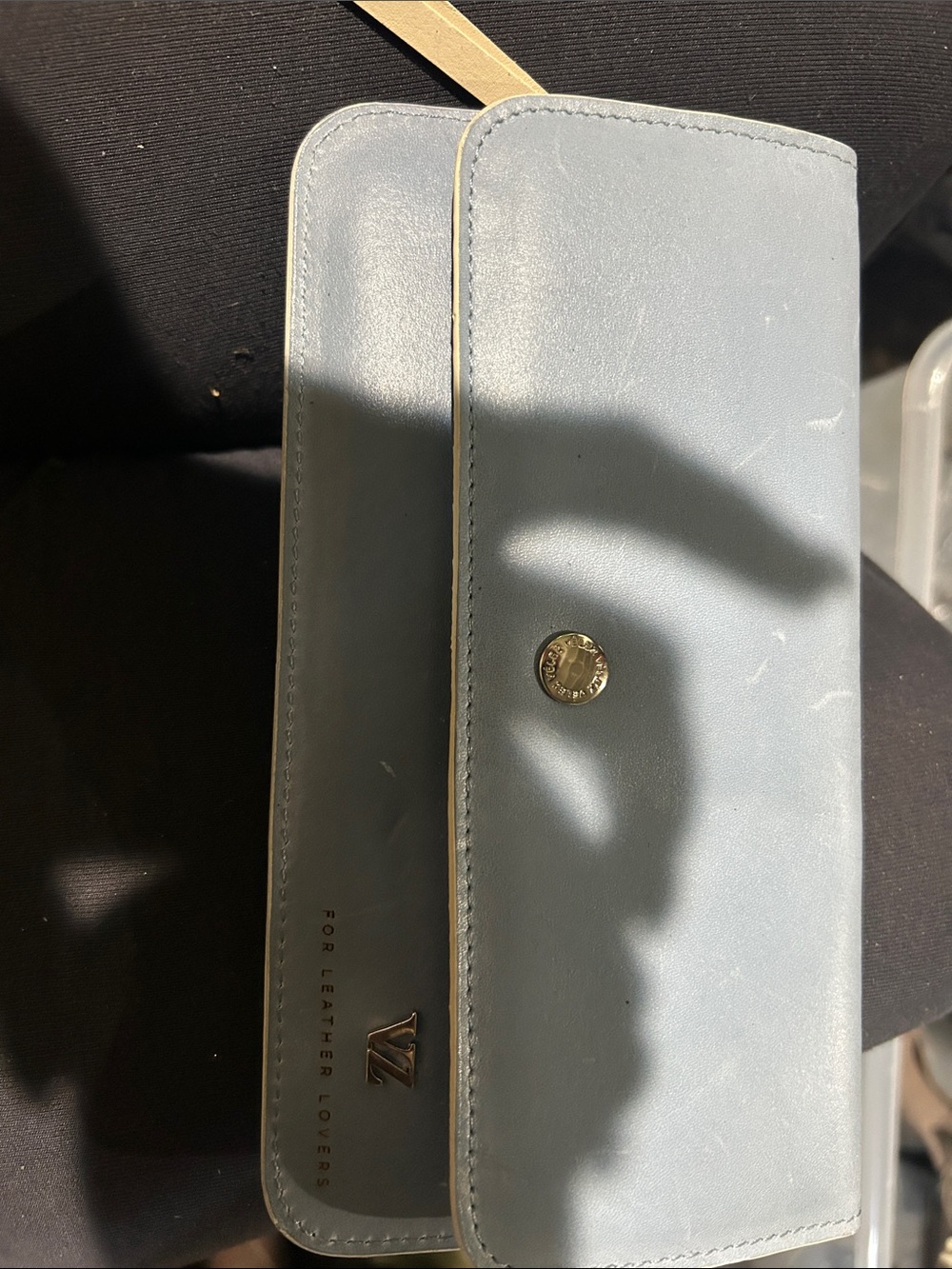 Light Blue Velez Zip Wristlet Wallet